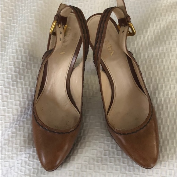 Prada platform slingback pumps - Picture 2 of 3